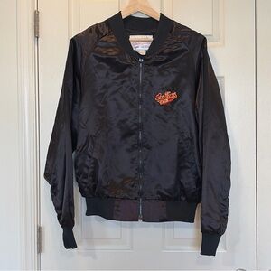 Vintage Embroidered Las Vegas Bomber Jacket Size XL Made In USA